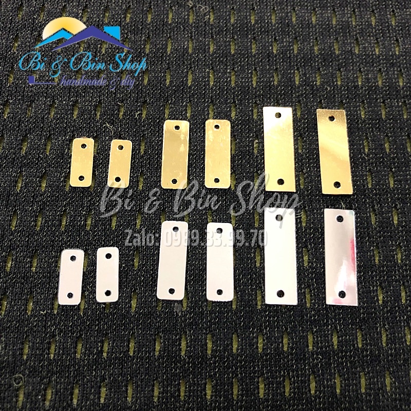Gói 30g Kim Sa Chữ Nhật Dài Đính Kết Trang Phục Thời Trang