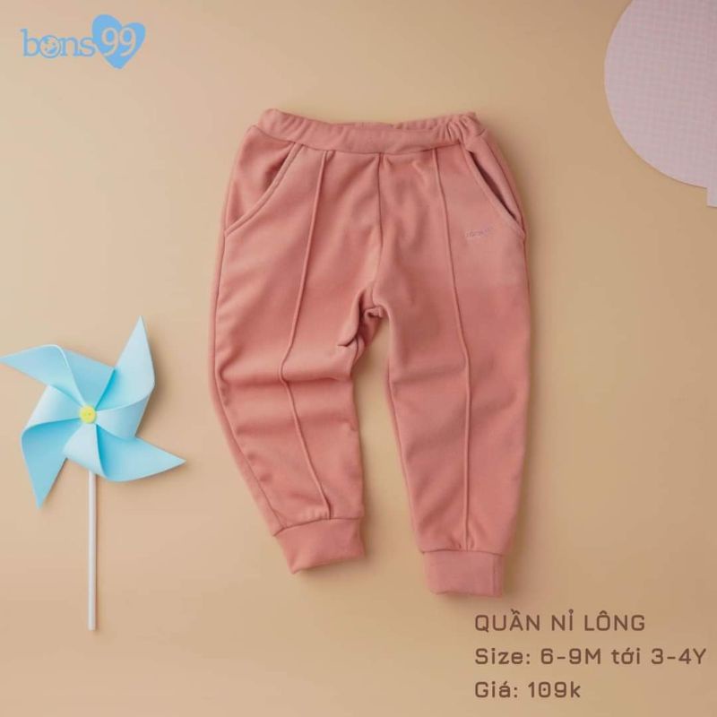 Quần nỉ lông dày dặn Bon99