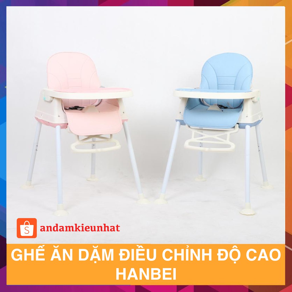 Ghế ăn dặm đa năng Hanbei / 9BABY chính hãng đầy đủ phụ kiện đệm ngồi