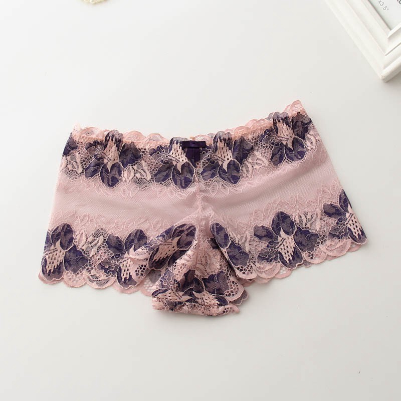 L-4XL Sexy Lace Mesh Flower Panties Plus Size High Waist Triangle Women Comfortable Underwea Briefs | BigBuy360 - bigbuy360.vn