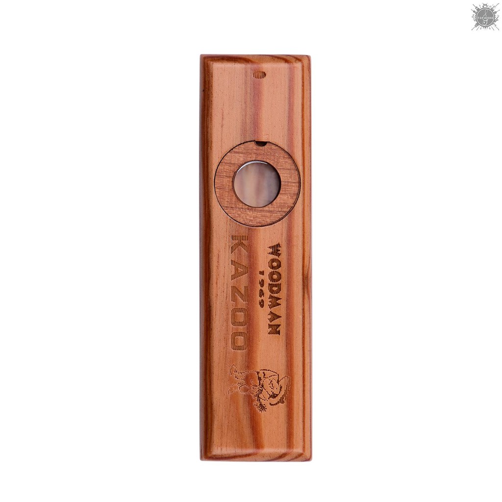 HANDMADE Kèn Kazoo Gỗ Kèm Hộp Kim Loại Cho Bé