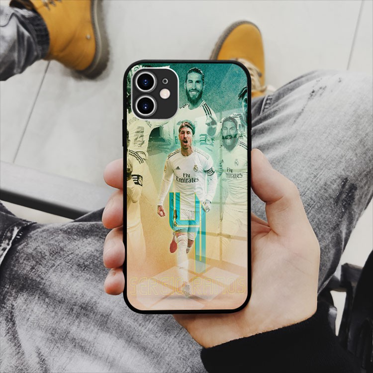 Ốp lưng kính xsportcase Sergio Ramos mừng bàn thắng Iphone 7 - Iphone 12 pro max OK-FOO20010226