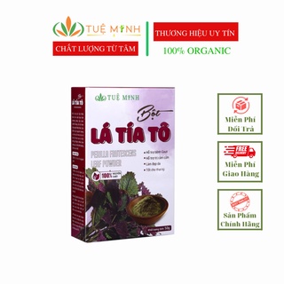 Bột tía tô sấy lạnh nguyên chất 100% organic tuệ minh, bột tía tô giảm cân, thanh nhiệt giải độc, giảm ho