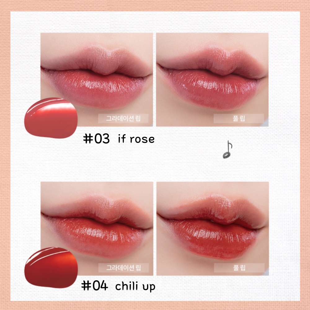 ROMAND  Son tint bạc hà / bạc hà / bạc hà Hàn Quốc / nước dưỡng ẩm / chống lem màu / phong cách la mã / Hàn Quốc