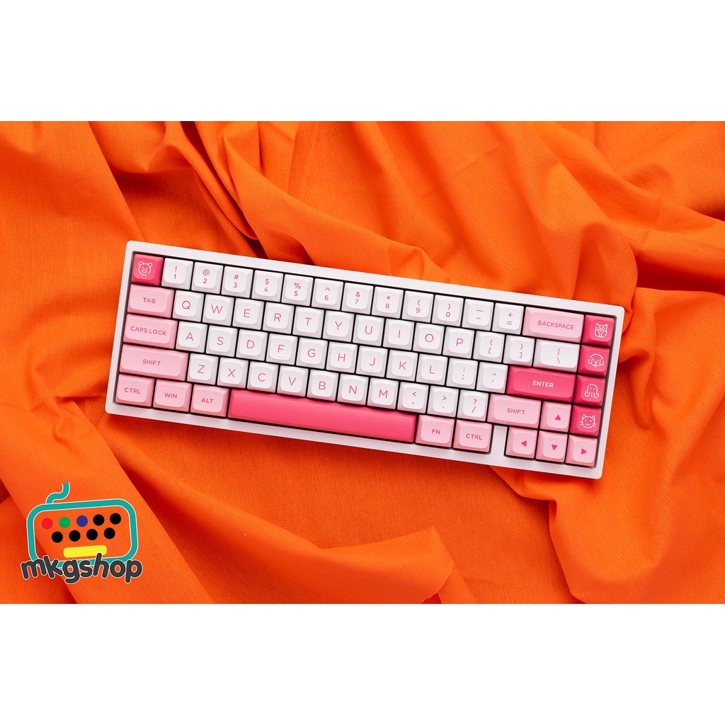 Keycap Akko Prunus nhựa PBT doubleshot 155 nút ASA low profile