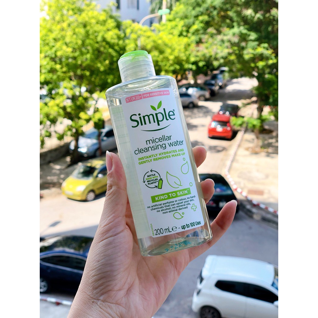 (Có Bán Sỉ) Nước Tẩy Trang Dịu Nhẹ Simple Kind To Skin Micellar Water 200ml