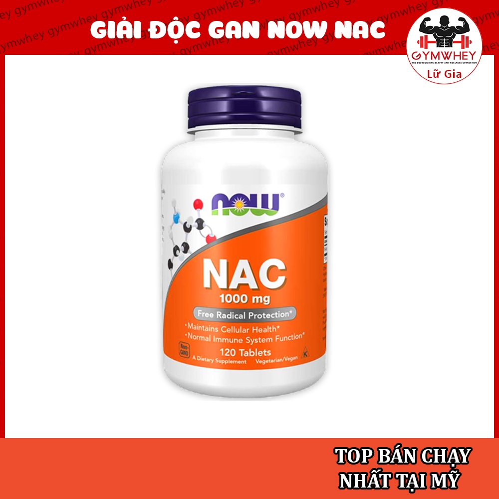 Viên NAC Giải Độc Gan Mát gan Detox Body Now Nac - Hoa kỳ