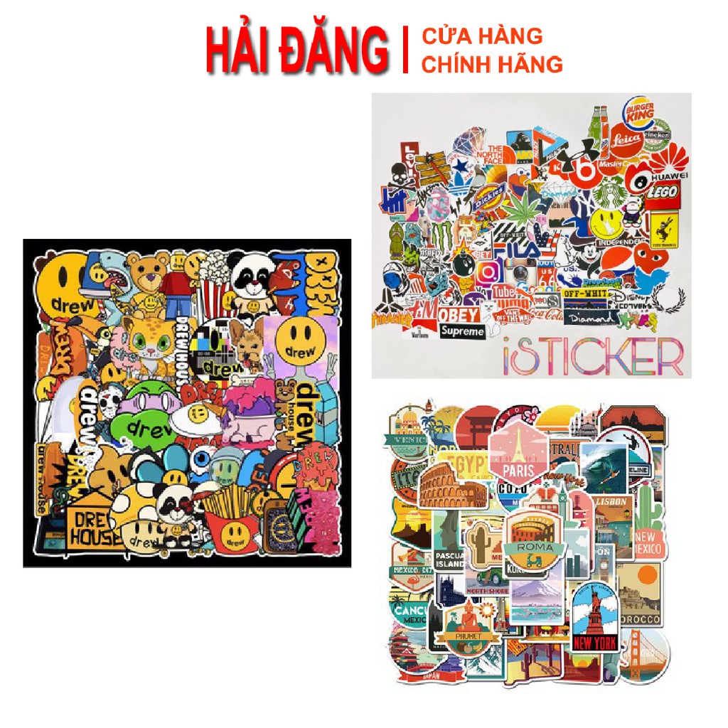 Phụ Kiện Dán Nón Bảo Hiểm - Sticker dán nón bảo hiểm 1/2 đầu, 3/4 đầu - chất liệu chống thấm nước