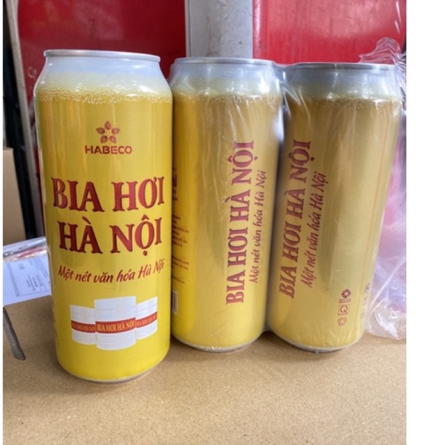 Bia Hơi Hà Nội Lon Cao 500ml