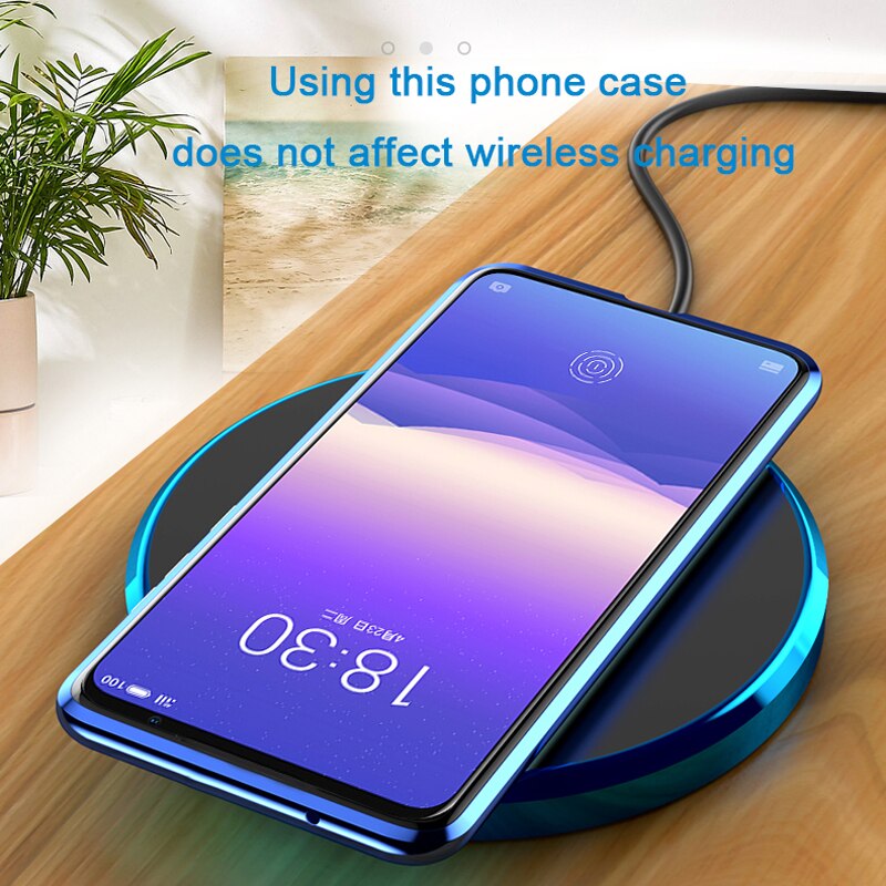 Ốp điện thoại kính cường lực hai mặt từ tính bảo vệ 360 độ cho OPPO A5 A3S A7 A5S A12 A12E A15 A15S A55 A54 A16 A94 A9 2020