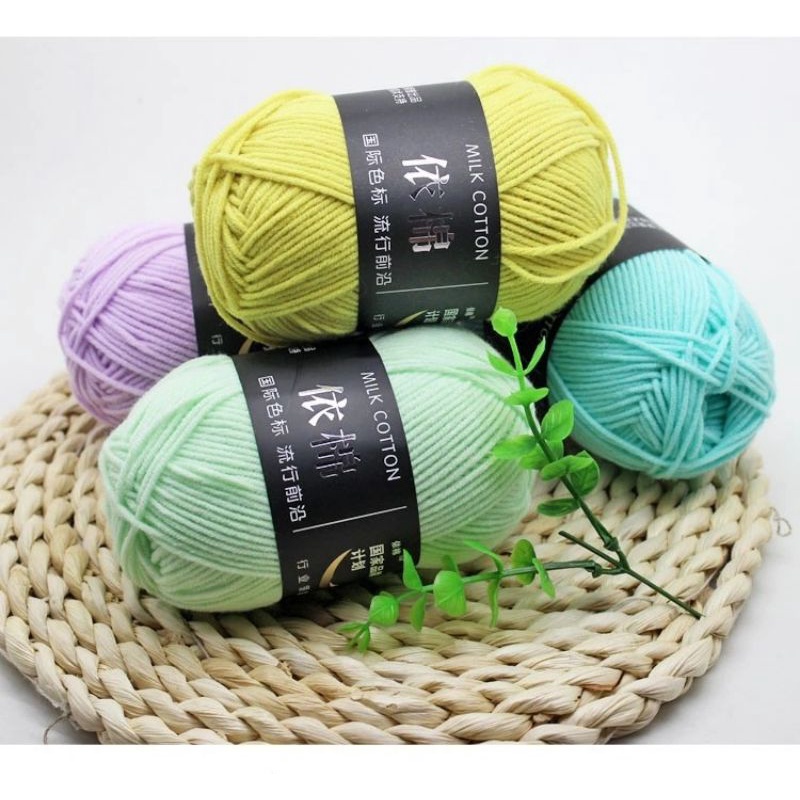 Len Milk Cotton Cuộn 50gr