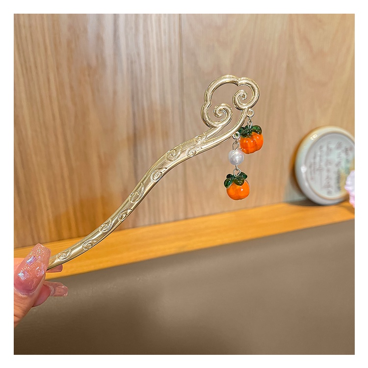 Trâm Cài Tóc Bằng Kim Loại Đính Tua Rua Phong Cách Cổ Điển Cho Nữ