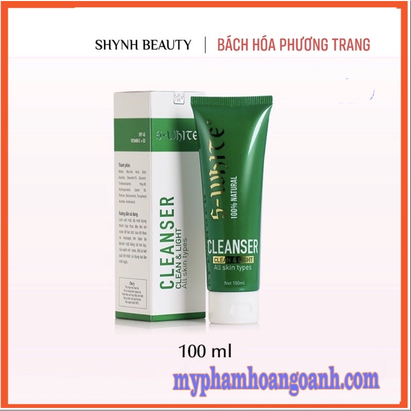 Sửa Rửa Mặt Tinh Chất Nha Đam Swhite