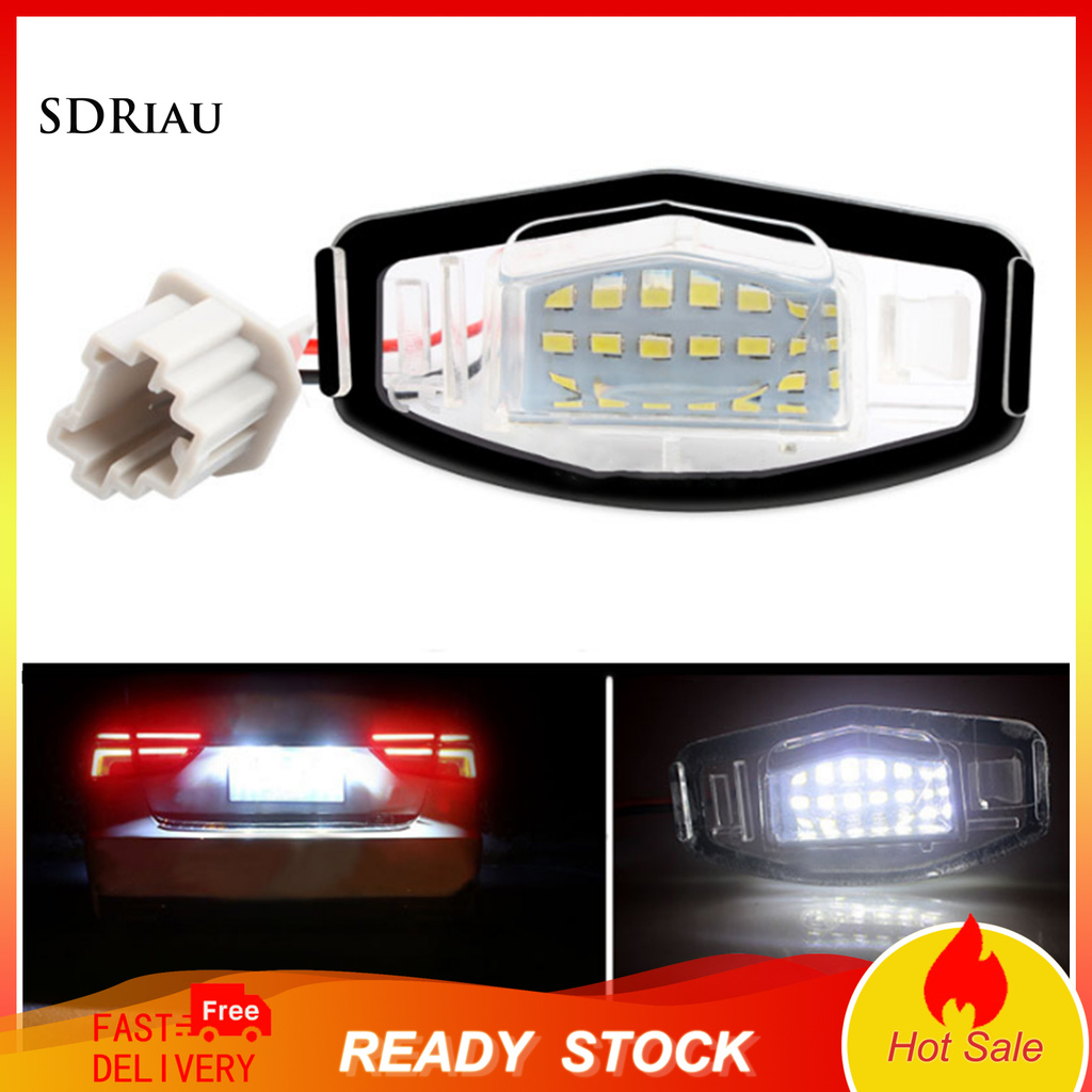 Set 2 Đèn Led 9 Smd 12v-30v Gắn Biển Số Xe Ô Tô Honda Civic