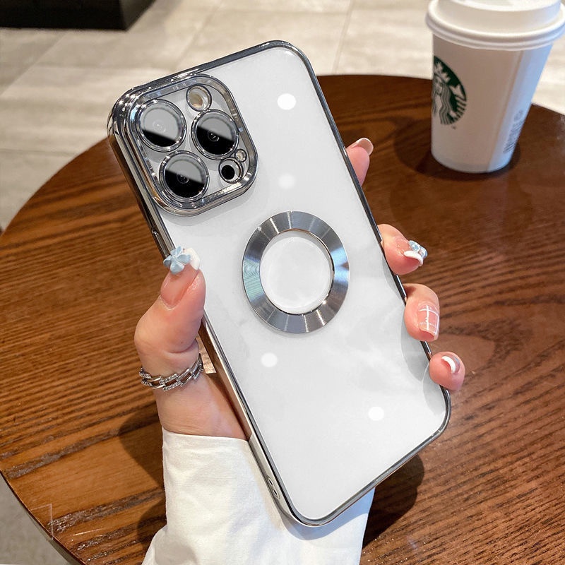 Ốp Điện Thoại Mạ Điện Chất Lượng Cao Bảo Vệ Ống Kính Máy Ảnh Cho IPhone 14 11 12 13 Pro MAX 14Plus Sự Bảo Vệ