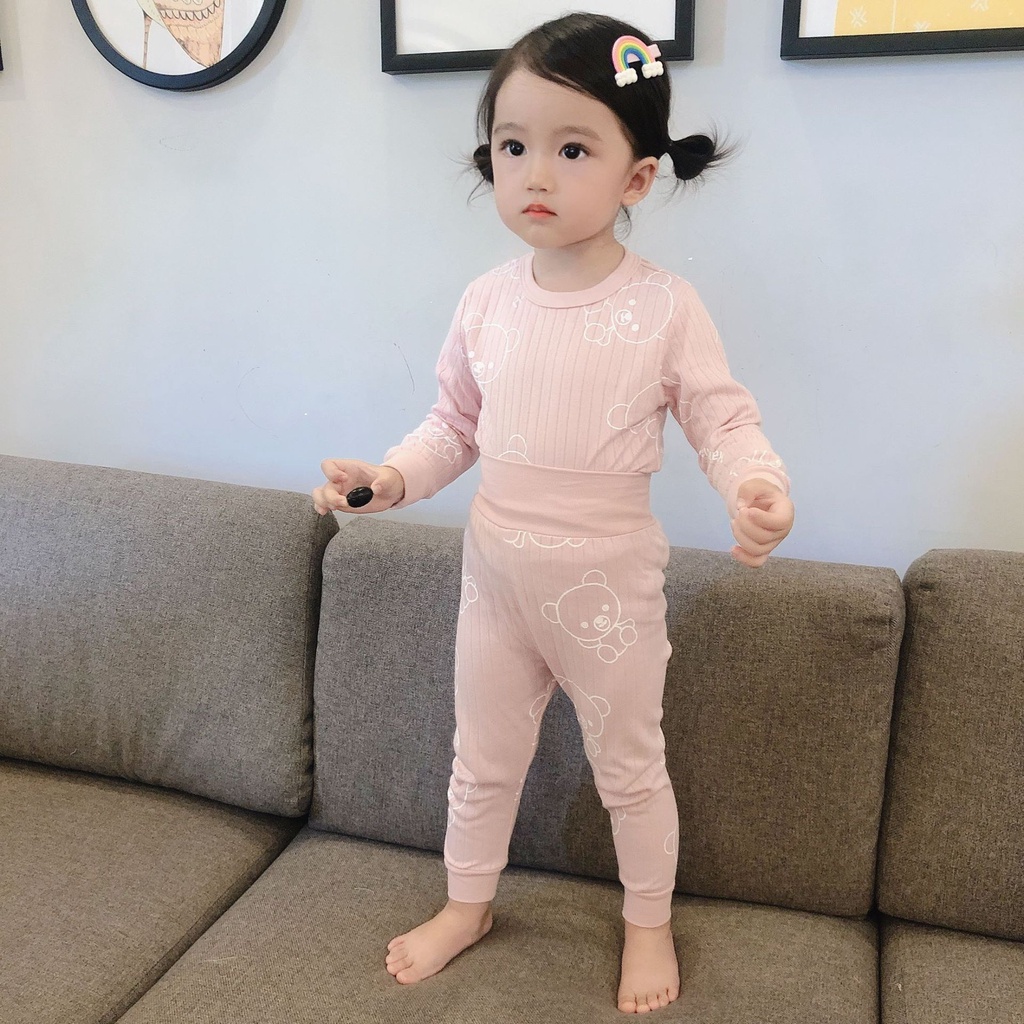 Bộ Body Cho Bé, Bé Trai, Bé Gái/ Body Tăm Gân dài tay thu đông ( size 2-8)