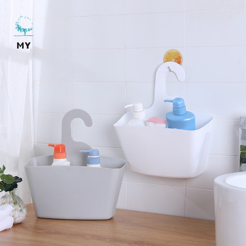 Set 2 Giỏ Nhựa Đựng Dầu Gội, Dầu Gội Treo Phòng Tắm Tiện Dụng