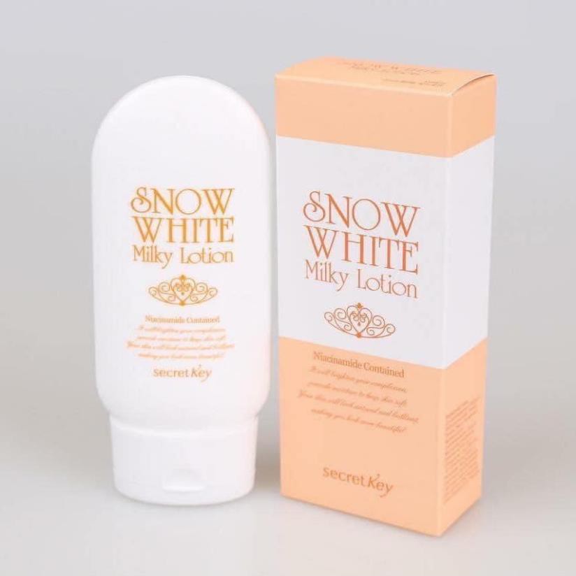 Sữa dưỡng thể dưỡng trắng Secret Key Snow White Milky Lotion 120g