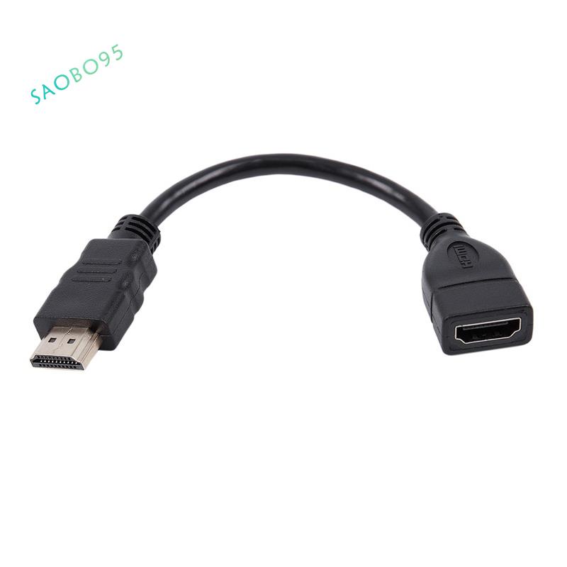 Hdmi-compatible Male To Female Extender Cable Short And Convenient For Google Chrome Cast, Fire Tv Stick, Roku Stick Connection To Tv