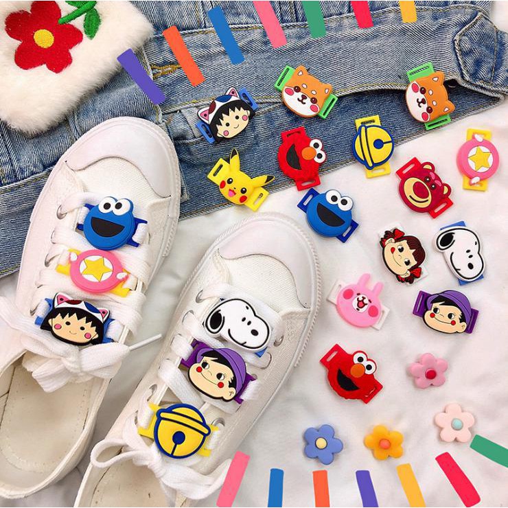 Icon cute phụ kiện trang trí giày