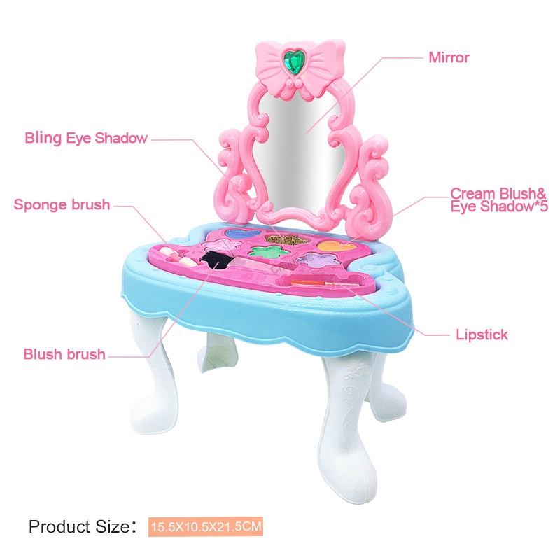 [Mã LIFE0503TOYS giảm 10% đơn 0Đ] Bộ Đồ Chơi Trang Điểm Thân Thiện Với Môi Trường An Toàn Cho Bé