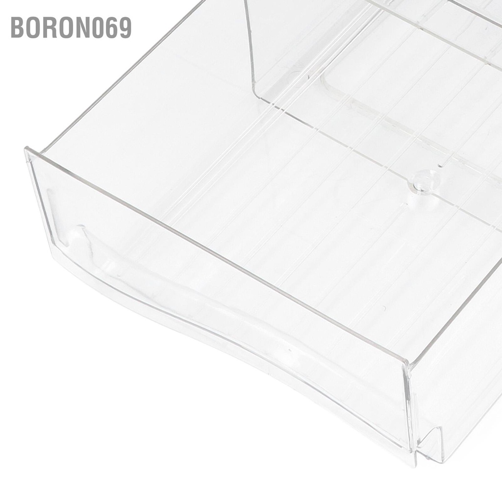Hộp chứa tủ lạnh Loại thực phẩm đựng thức ăn trong suốt Thùng có thể xếp chồng lên nhau Phân loại lưu trữ ngăn kéo tổ chức Boron069
