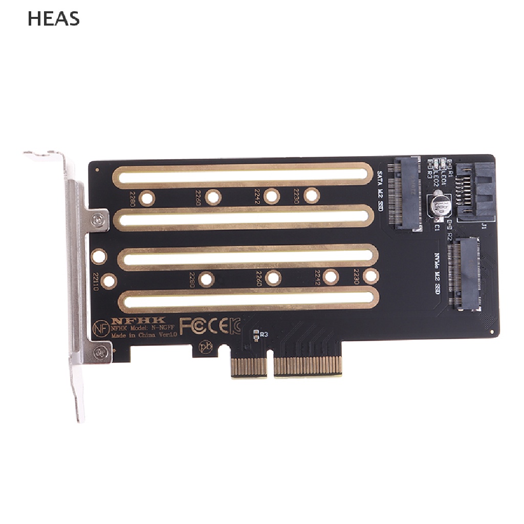 He Nvme m.2 SSD to PCIe 3.0 4.0 x4 adapter card SATA m.2 SSD to SATA adapter card id