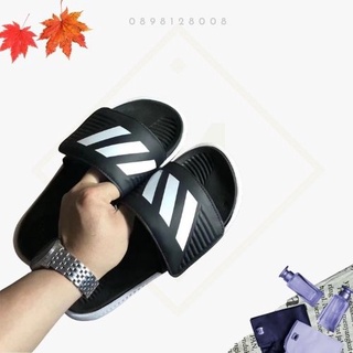 Full Box - Dép Quai Ngang Thể Thao AlphaBounce Đen-Trắng