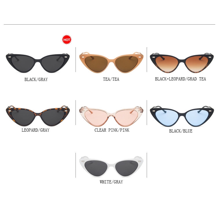Kính Mát Gọng Nhỏ Hình Mắt Mèo Thời Trang Retro Chống Tia Uv400 Cho Nữ | BigBuy360 - bigbuy360.vn