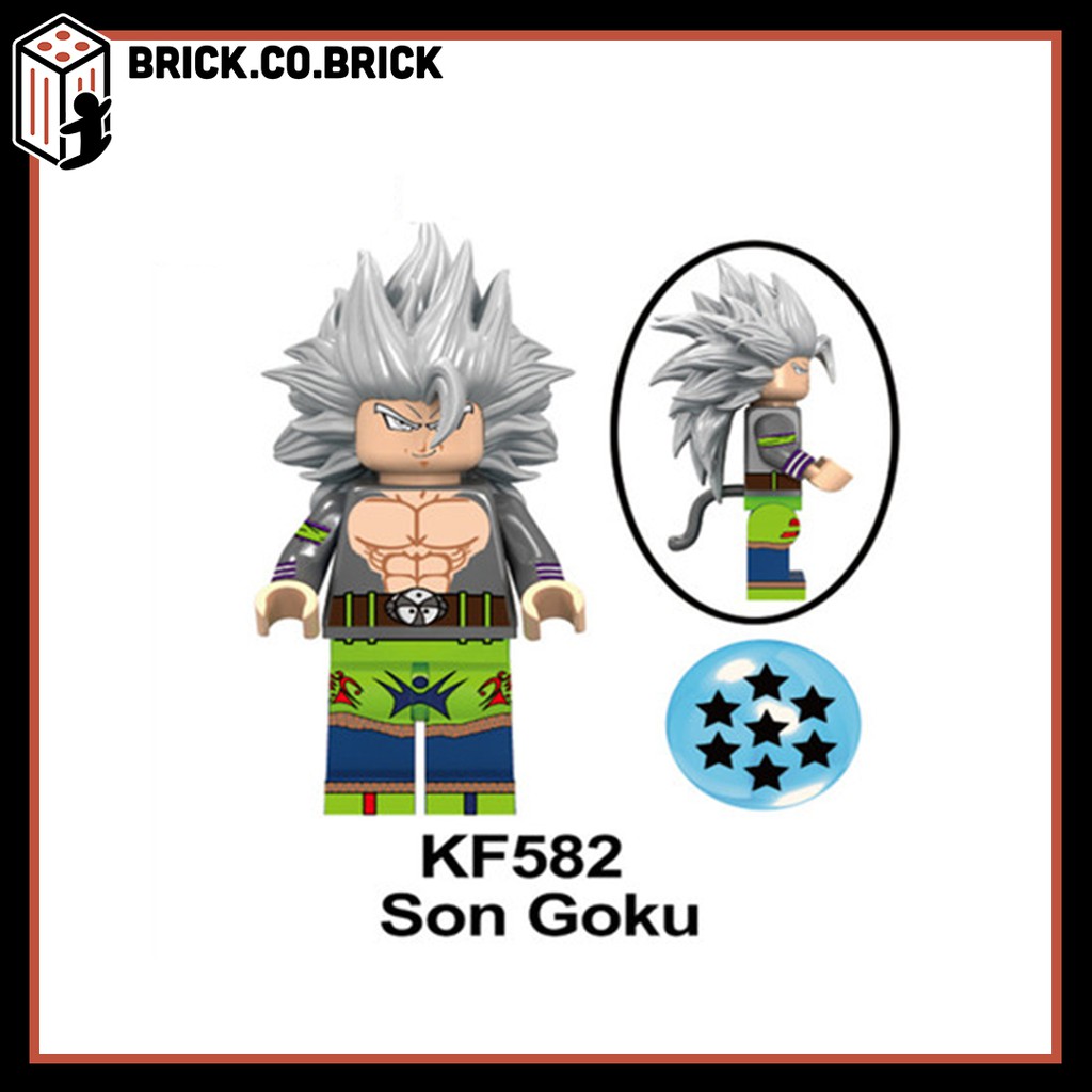 Non Lego Dragon Ball Đồ Chơi Lắp Ráp Minifigure Anime Mô Hình Sáng Tạo 7 viên ngọc rồng KF6048