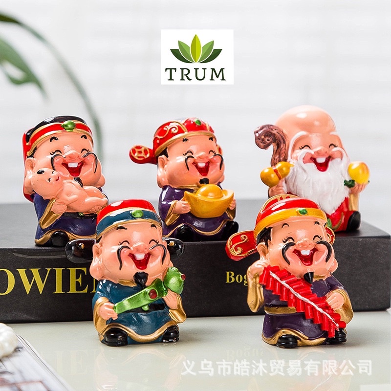 Bộ Ngũ Thần Tài Lộc ( Giá bộ 5 Ông ) phụ kiện trang trí