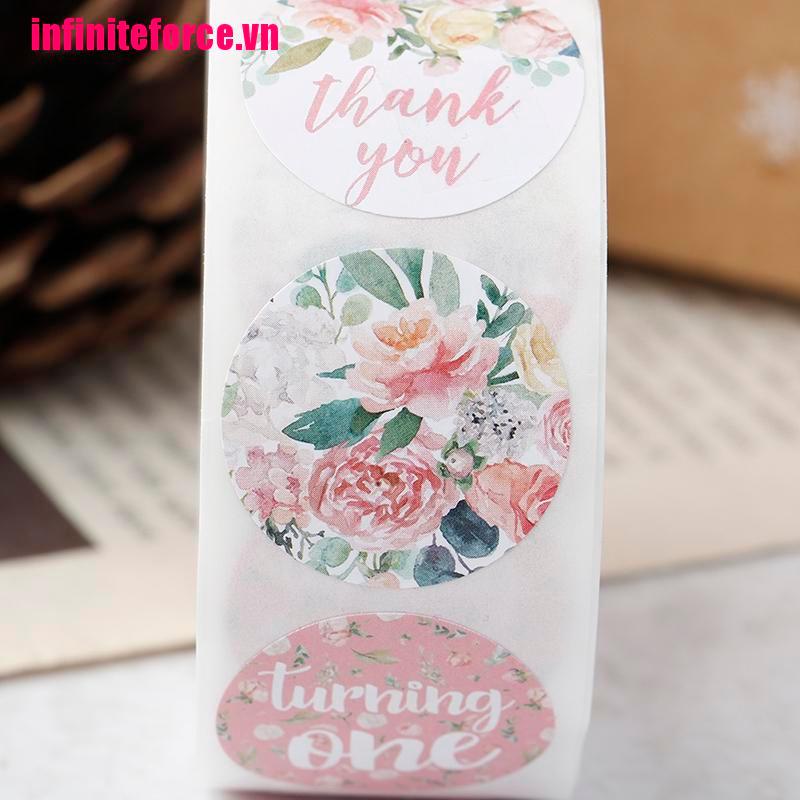 1 Cuộn 500 Miếng Dán Chữ Thank You Trang Trí Đám Cưới