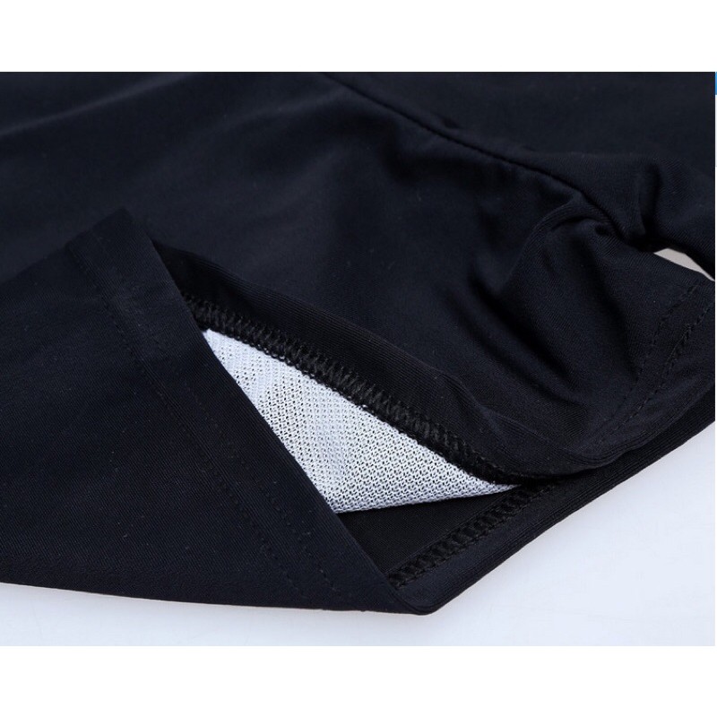 Quần Bơi Đùi Nam Đen Trơn Thun Co Giãn 4 Chiều Free Size Từ 50-65kg (Có Dây Rút Điều Chỉnh) Free Size Từ 50-65kg | BigBuy360 - bigbuy360.vn