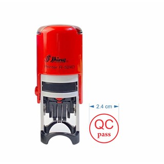 Mộc  QC hiệu Shiny, 2.4cm màu đỏ, Khắc Con Dấu Rõ Đẹp, Mộc Tên, khắc Theo Yêu Cầu, Shiny S222, TDstamp