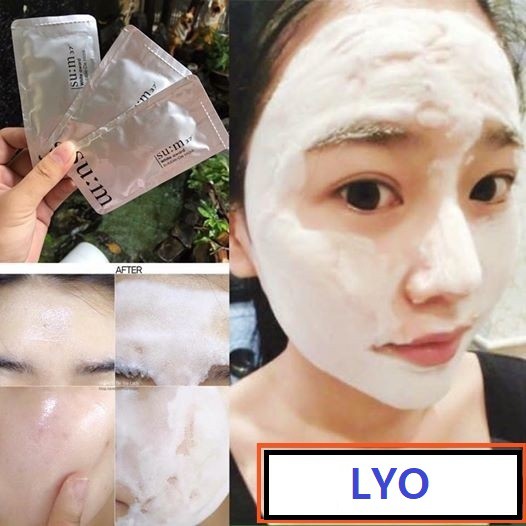 Mặt nạ sủi bọt thải độc Su:m37 Bright Award Bubble-De Mask lẻ 1 miếng