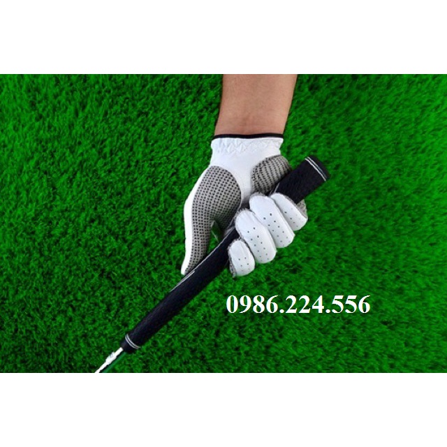 Găng tay golf nam nữ dành cho tay trái da chống trượt bám dính đàn hồi thoáng khí GT001