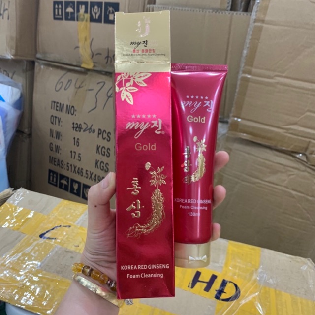 Sữa Rửa Mặt Hồng Sâm Đỏ My Gold Hàn Quốc
