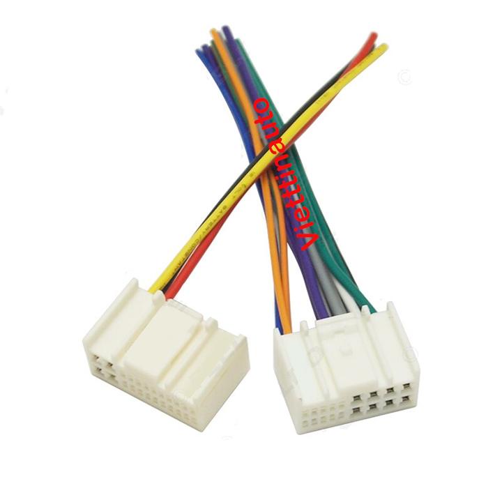 Bộ 2 rắc cắm cho màn hình máy nghe nhạc theo Kia Huyndai, dây nguồn Kia, Huyndai