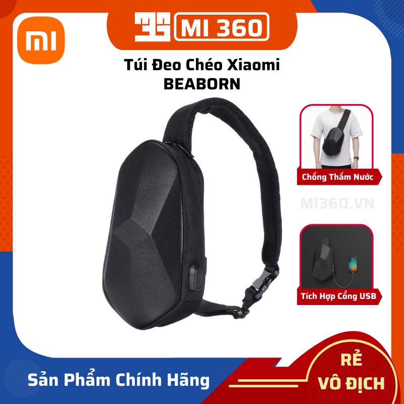 Túi Đeo Chéo Xiaomi BEABORN✅ Chống Thấm Nước✅ Tích Hợp Cổng Sạc USB✅ Hàng Chính Hãng