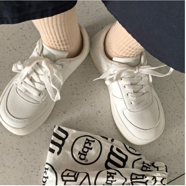 (ORDER) Giày sneakers trắng ulzzang - US159 ảnh thật ở cuối