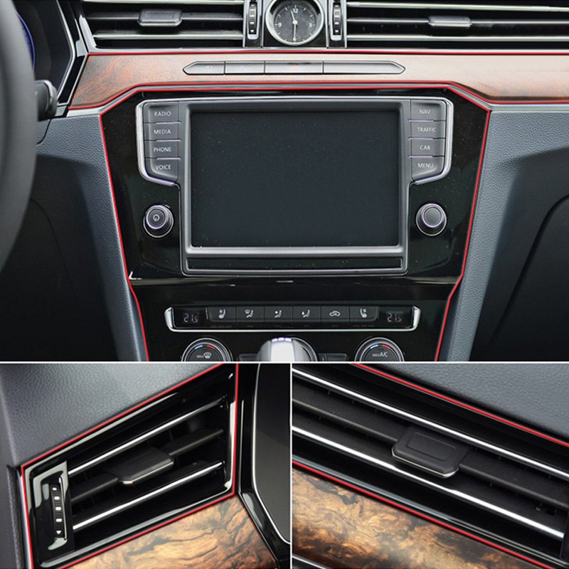 Dải dán trang trí nội thất/bảng điều khiển xe ô tô SEAMETAL thiết kế linh hoạt 3/5m DIY