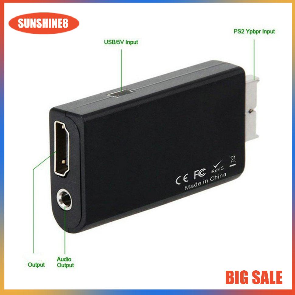 【SUN】Ps2 HDMIl tương thích Adapter Sturdy Stable PS2 sang HDMI-compatible Converter