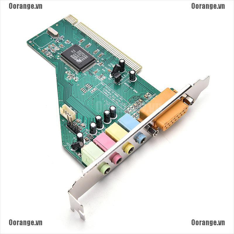 4 Channel 5.1 Surround 3D PCI Sound Audio Card MIDI for PC Windows XP/7/8/10 HQ