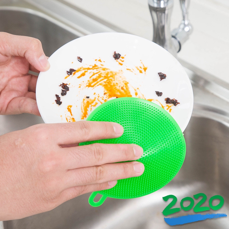 Silicone Dụng Cụ Rửa Chén Bằng Silicon Tiện Dụng Cho Nhà Bếp 2020