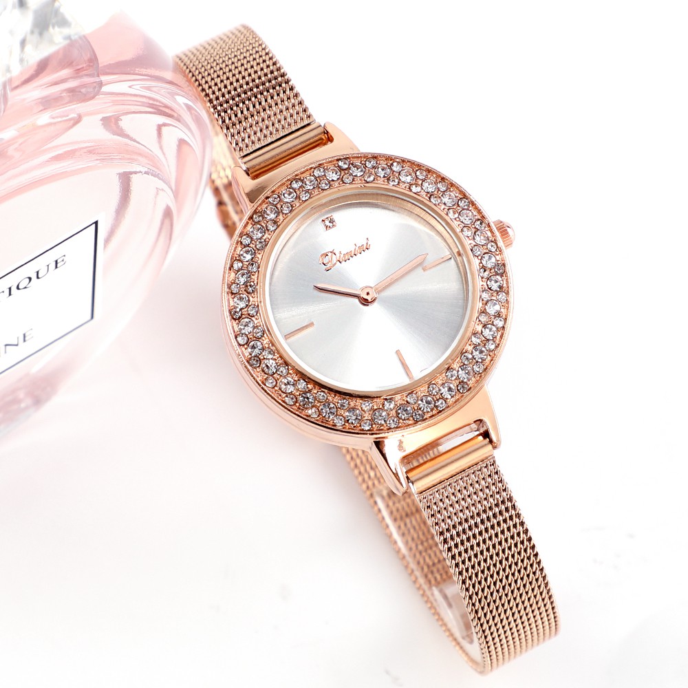 [SANG CHẢNH] Đồng hồ nữ DIMINI 1309 Princess đính đá dây thép lụa nhỏ xinh | BigBuy360 - bigbuy360.vn