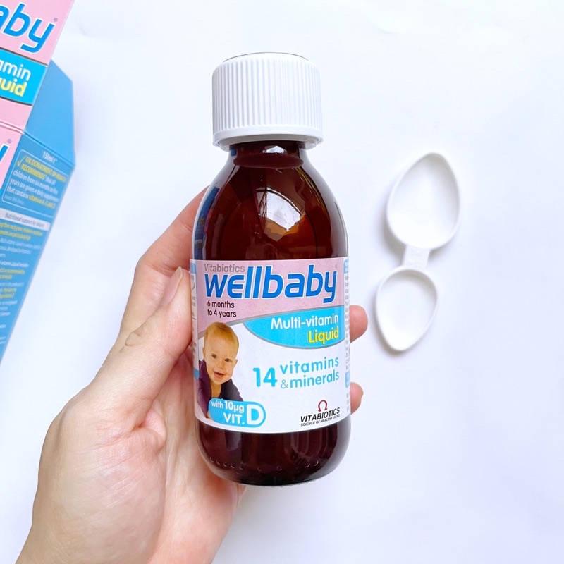 Vitamin tổng hợp cho bé Vitabiotics Wellbaby UK 150ml