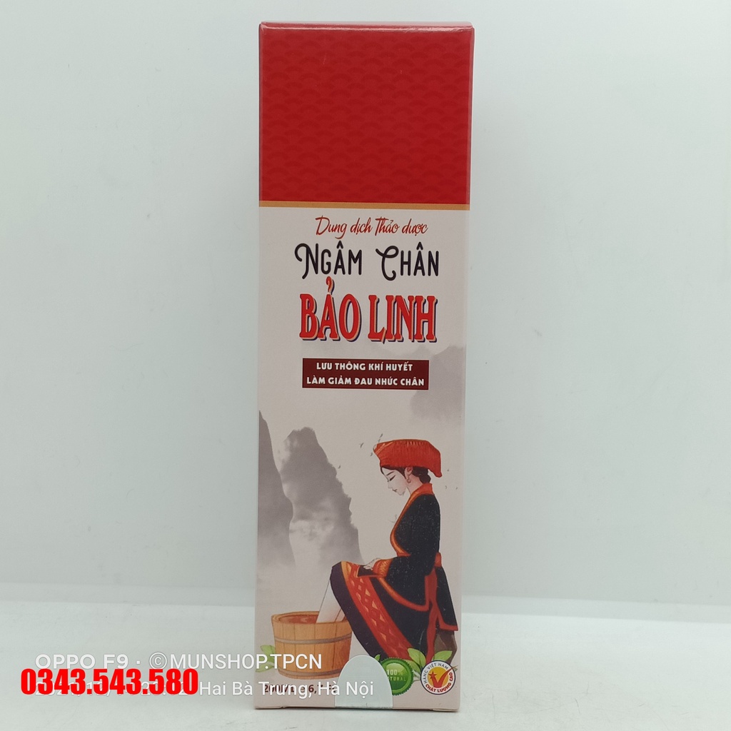 Dung dịch thảo dược ngâm chân Bảo Linh chai 250ml