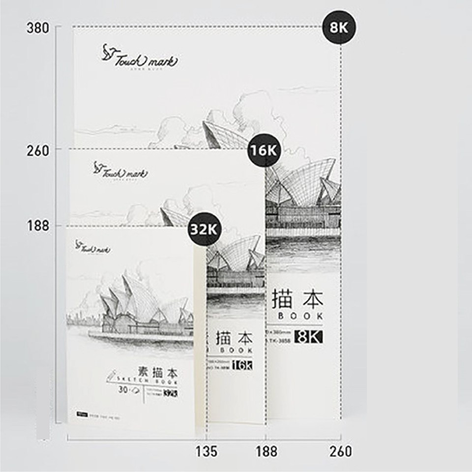 SỔ VẼ TRANH CHÌ TOUCH MARK -Sketchbook
