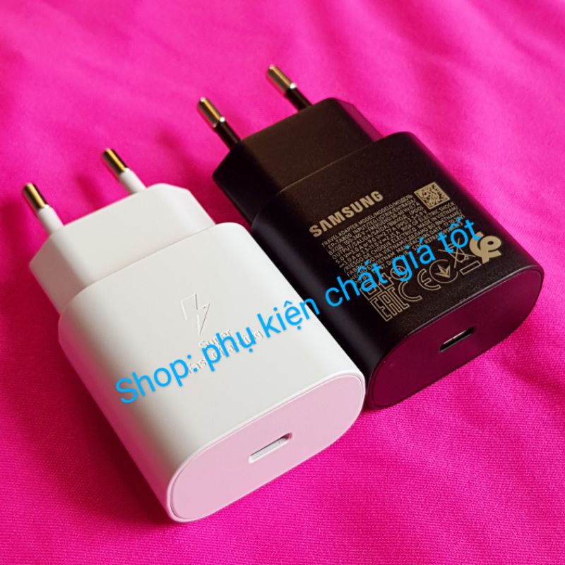 Cốc sạc nhanh 25W Samsung M14, M15, A06, A05 A05s, A23 M23, A33 M33, A34 M34, A53 M53, A15 A16 A24 A