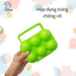 Hộp Đựng Trứng Dã Ngoại Cắm Trại Chống Vỡ (Khay 6 quả)